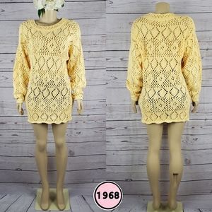 karin morgan collection crochet medium pull over ( 5 for $20 )